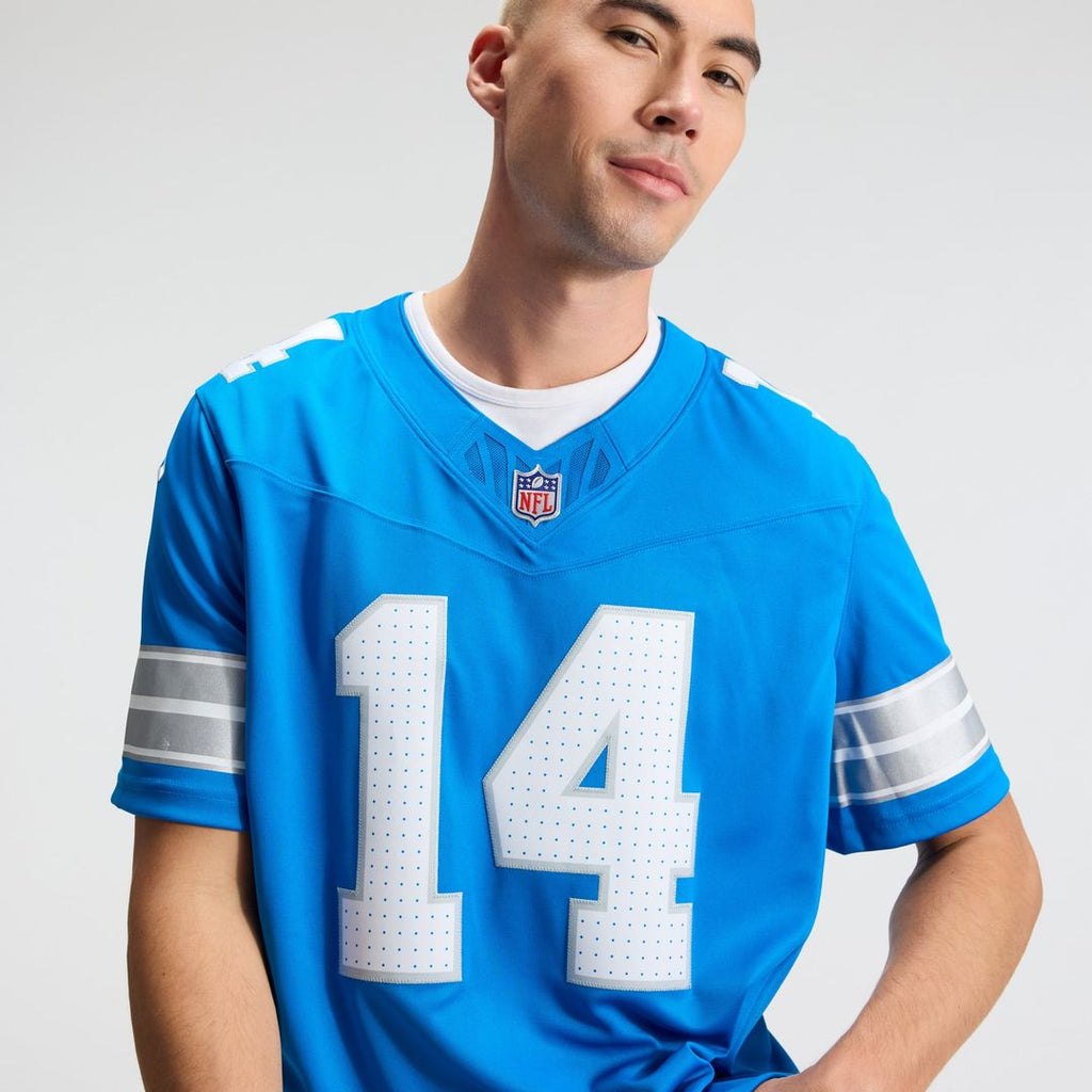 Detroit Lions Amon-Ra St. Brown Nike Blue Team Vapor F.U.S.E. Stitched Limited Jersey product image 9, provided for visual