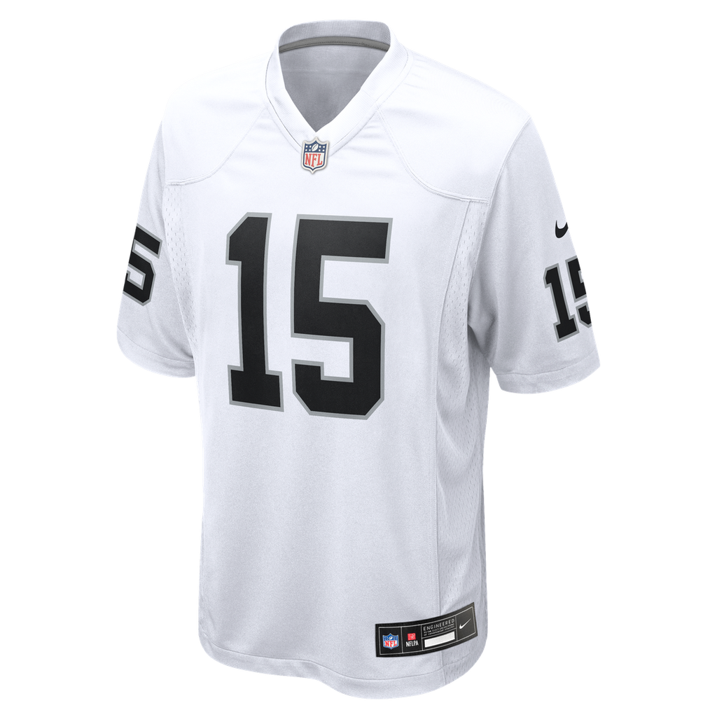 Las Vegas Raiders Fernando Mendoza Nike White Game Player Jersey product image 2, provided for visual reference and product