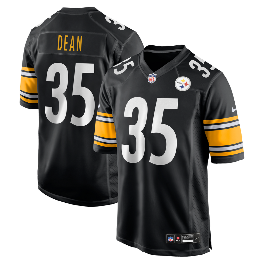 Pittsburgh Steelers Jamel Dean Nike Black Team Game Jersey product image 1, provided for visual reference and product detail