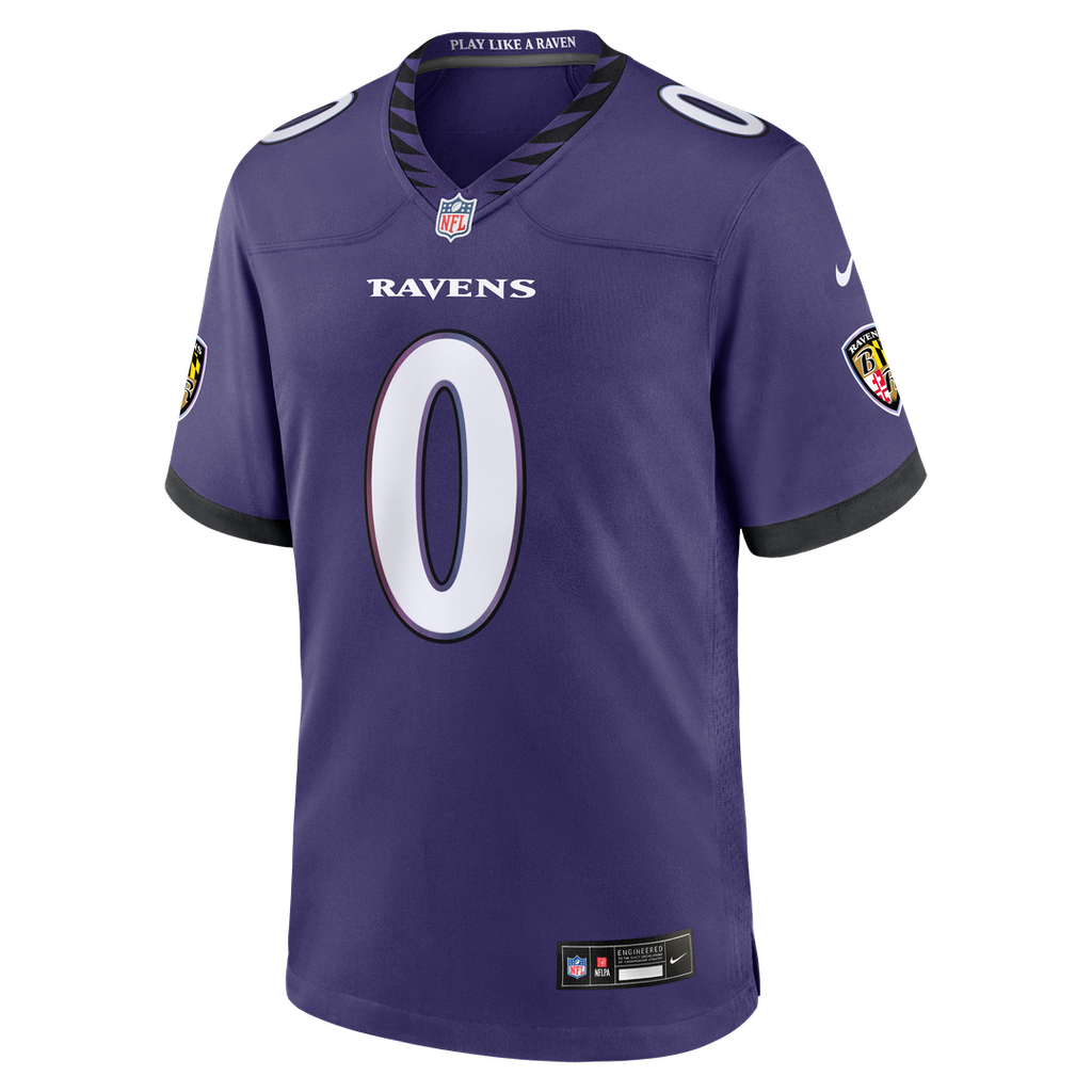 Baltimore Ravens Roquan Smith Nike Purple Team Game Jersey product image 6, provided for visual reference and product detail