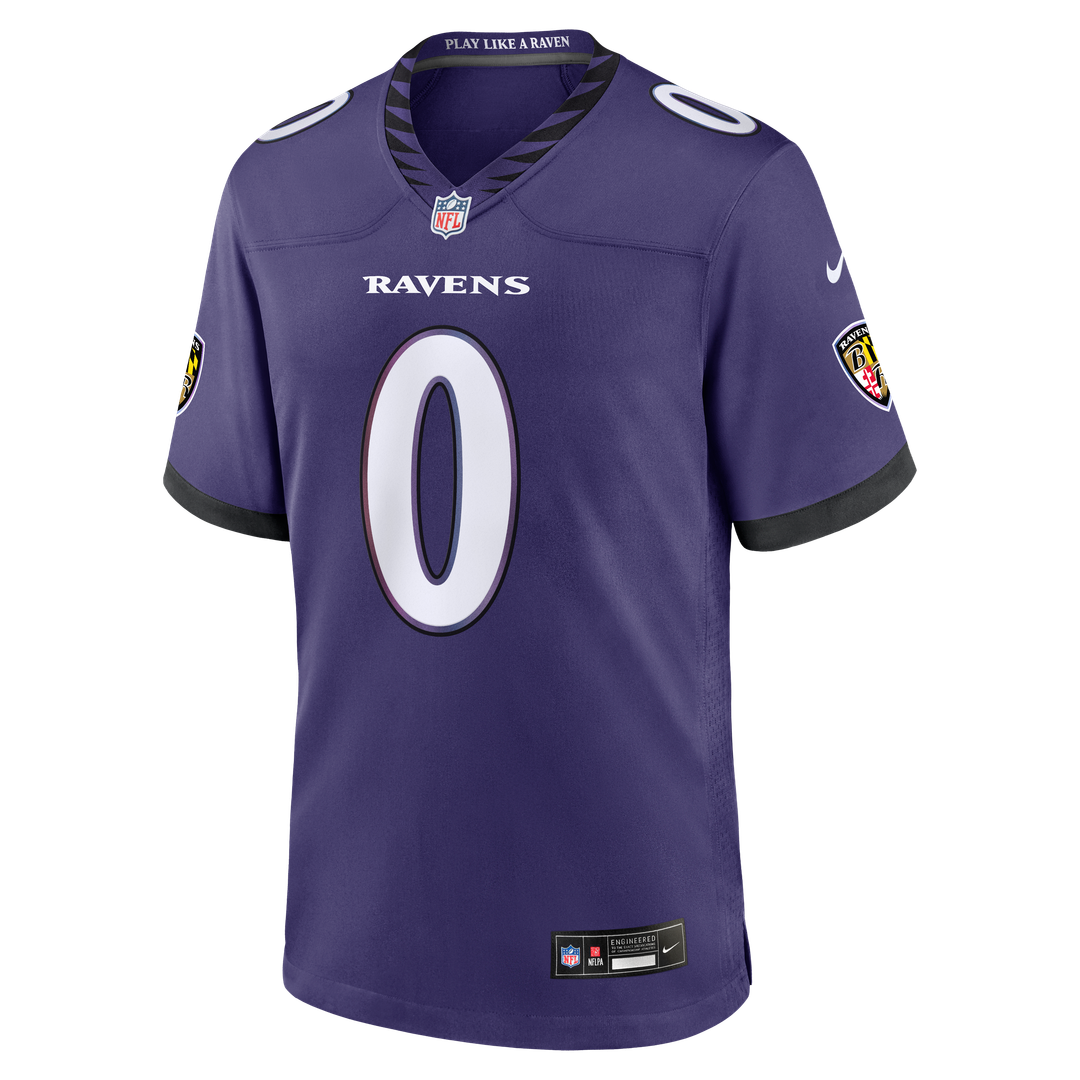Baltimore Ravens Roquan Smith Nike Purple Team Game Jersey product image 6, provided for visual reference and product detail