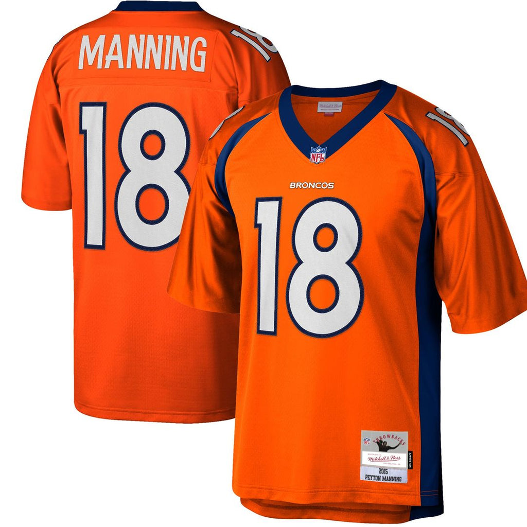 Denver Broncos Peyton Manning Mitchell & Ness Orange Big & Tall 2015 Retired Player Replica Jersey product image 1, provided