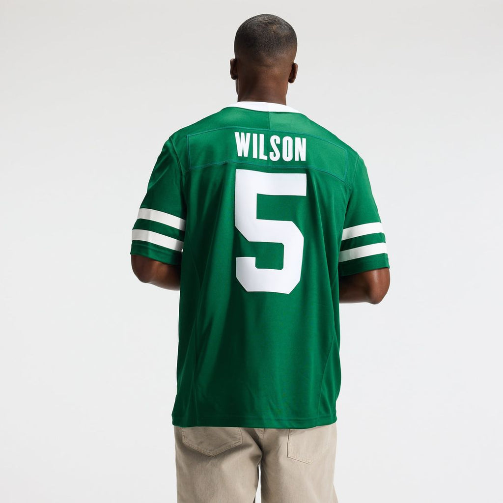 New York Jets Garrett Wilson Nike Legacy Green Team Vapor F.U.S.E. Stitched Limited Jersey product image 3, provided for