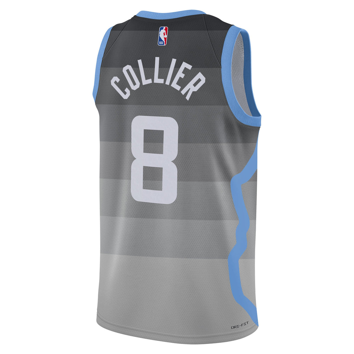 Utah Jazz Nike 2025/26 City Edition Swingman Jersey - Gray - Isaiah Collier - Unisex product image 4, provided for visual