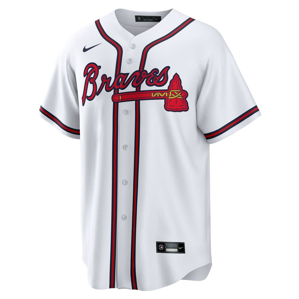 Atlanta Braves Spencer Strider Nike White Replica Player Jersey product image 2, provided for visual reference and product