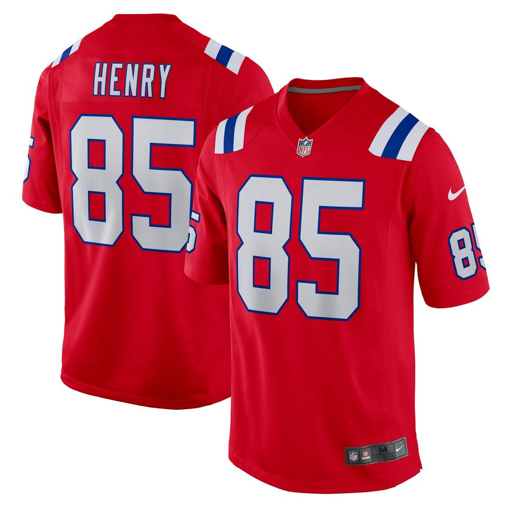 New England Patriots Hunter Henry Nike Red Game Alternate Jersey product image 1, provided for visual reference and product