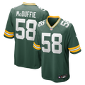 Green Bay Packers Isaiah McDuffie Nike Green Game Jersey product image 1, provided for visual reference and product detail