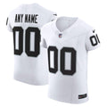 Las Vegas Raiders Nike White Vapor F.U.S.E. Elite Custom Jersey product image 1, provided for visual reference and product
