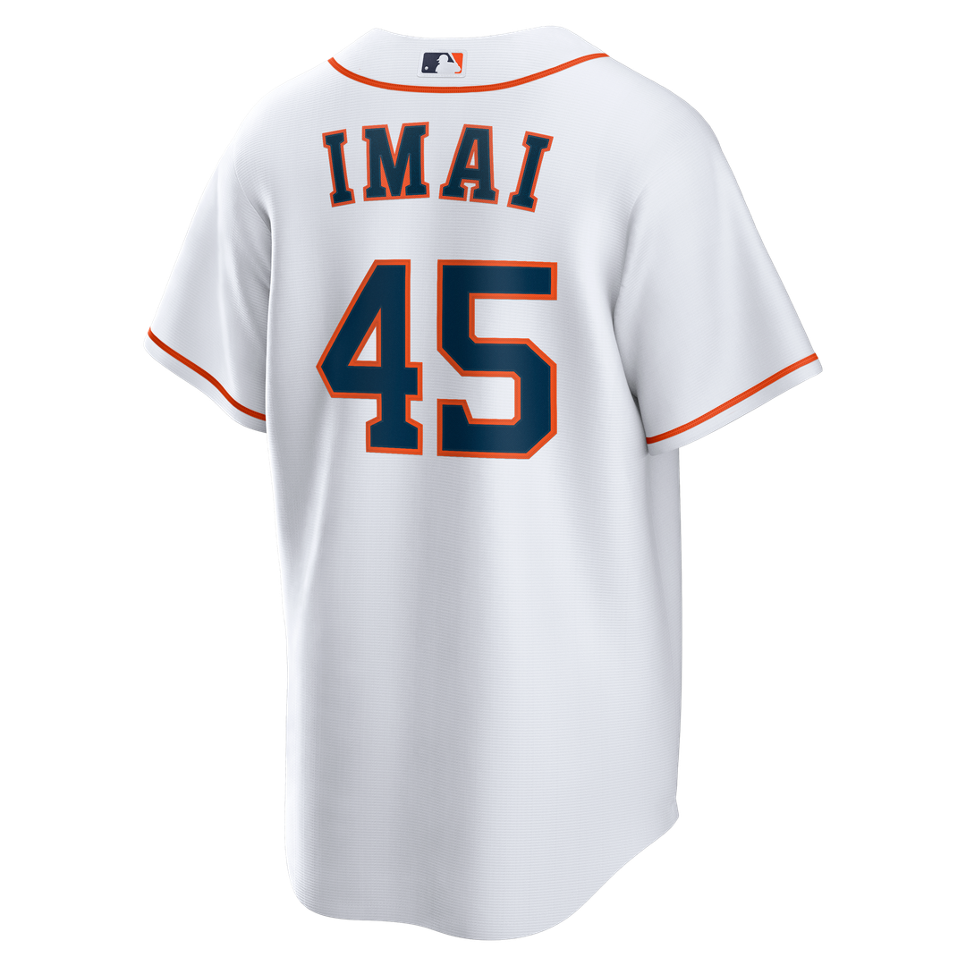 Houston Astros Tatsuya Imai Nike White Home Replica Jersey product image 3, provided for visual reference and product detail