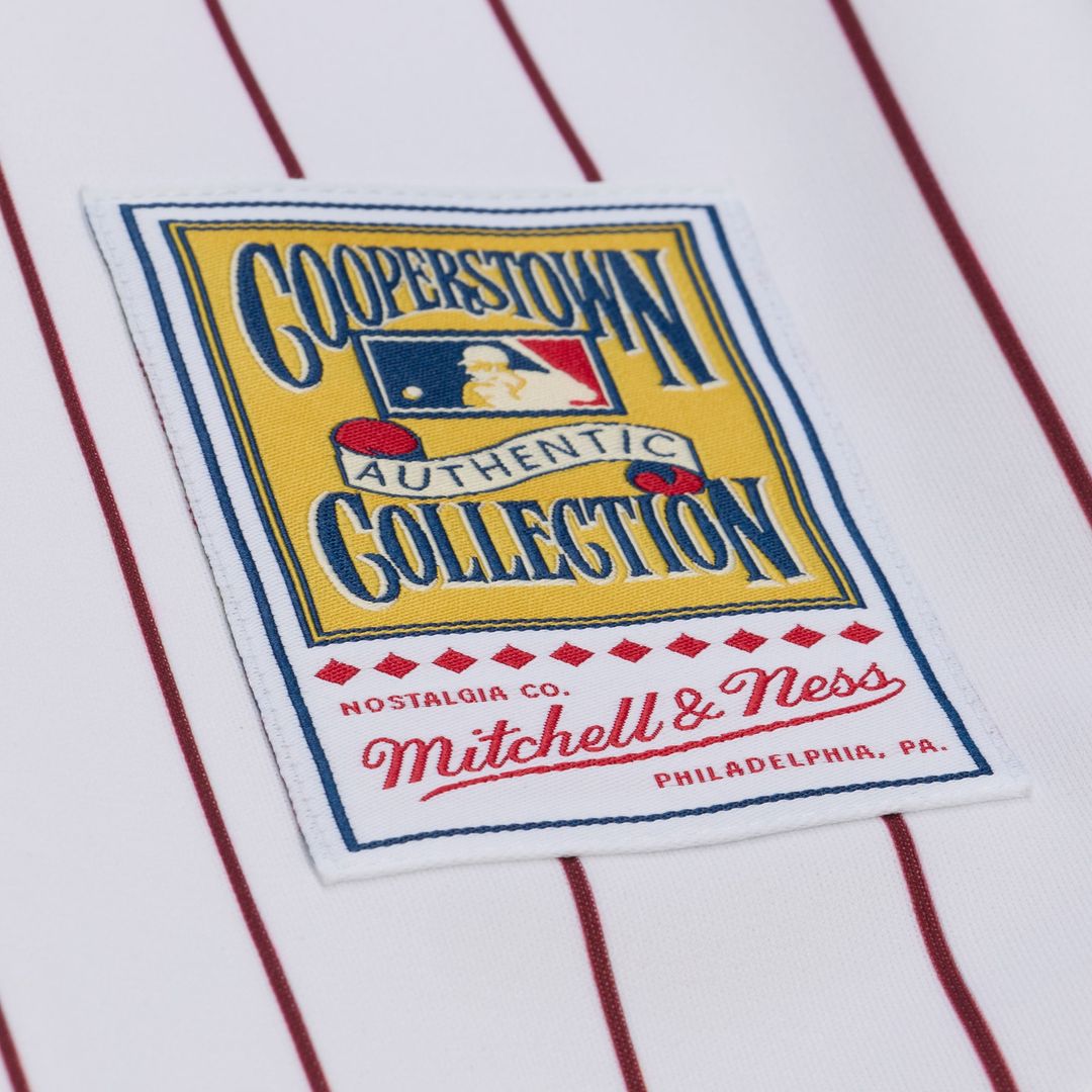 Philadelphia Phillies Chase Utley Mitchell & Ness White 2003 Cooperstown Collection Authentic Jersey product image 7,