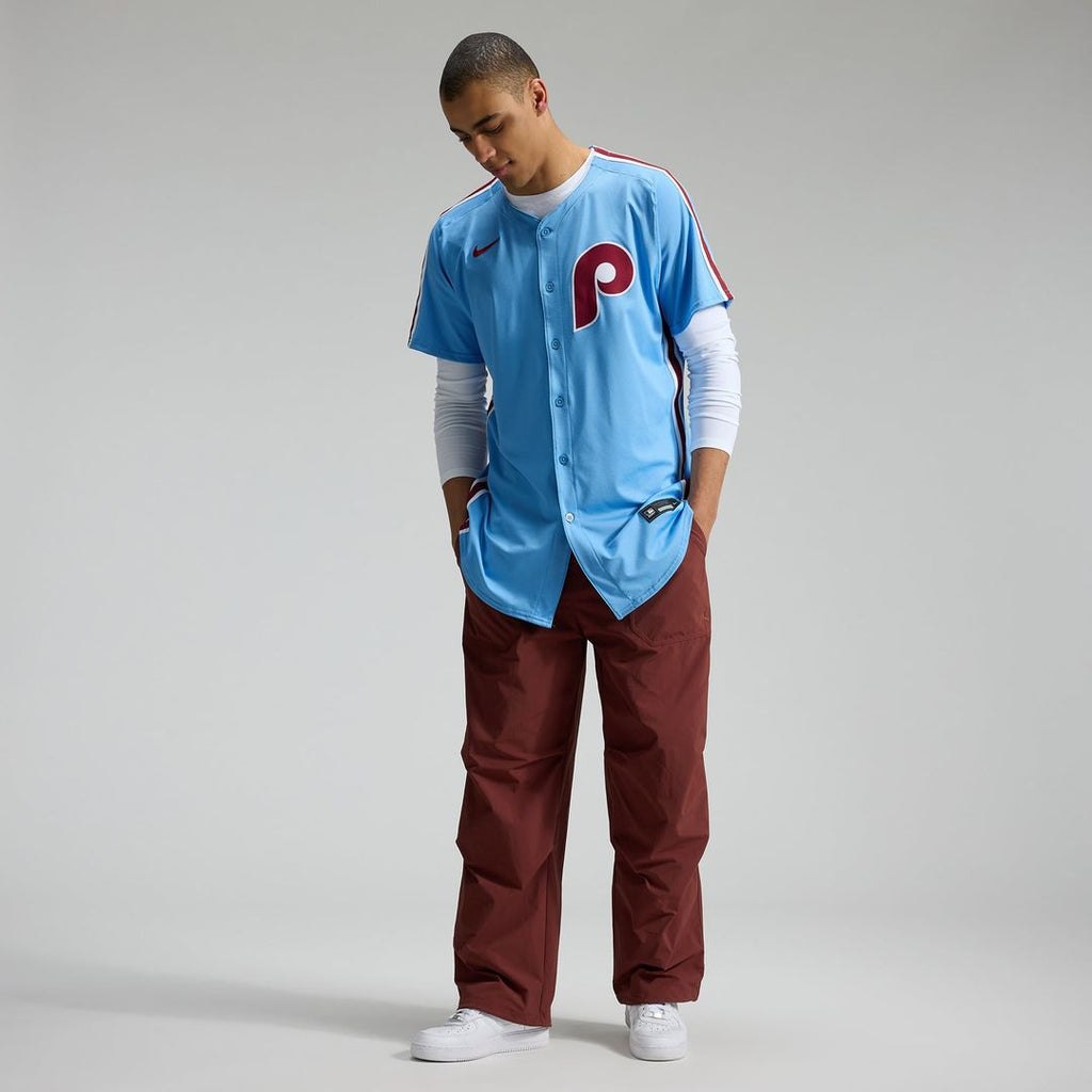 Philadelphia Phillies Nike Light Blue Alternate Elite Jersey product image 15, provided for visual reference and product