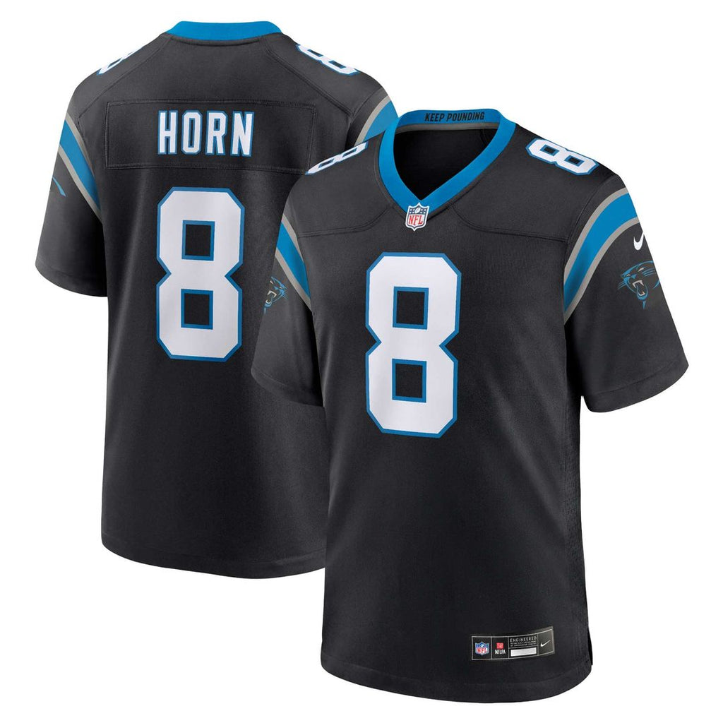 Carolina Panthers Jaycee Horn Nike Black Game Jersey product image 1, provided for visual reference and product detail review