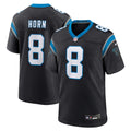 Carolina Panthers Jaycee Horn Nike Black Game Jersey product image 1, provided for visual reference and product detail review