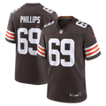 Cleveland Browns Tyre Phillips Nike Brown Team Game Jersey product image 1, provided for visual reference and product detail