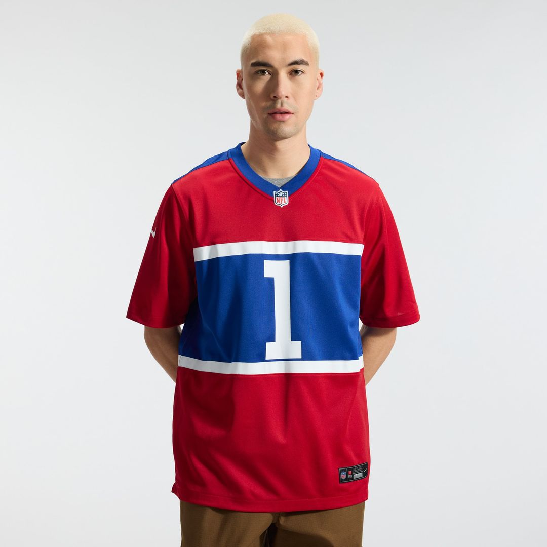 New York Giants Malik Nabers Nike Royal Player Game Jersey product image 18, provided for visual reference and product
