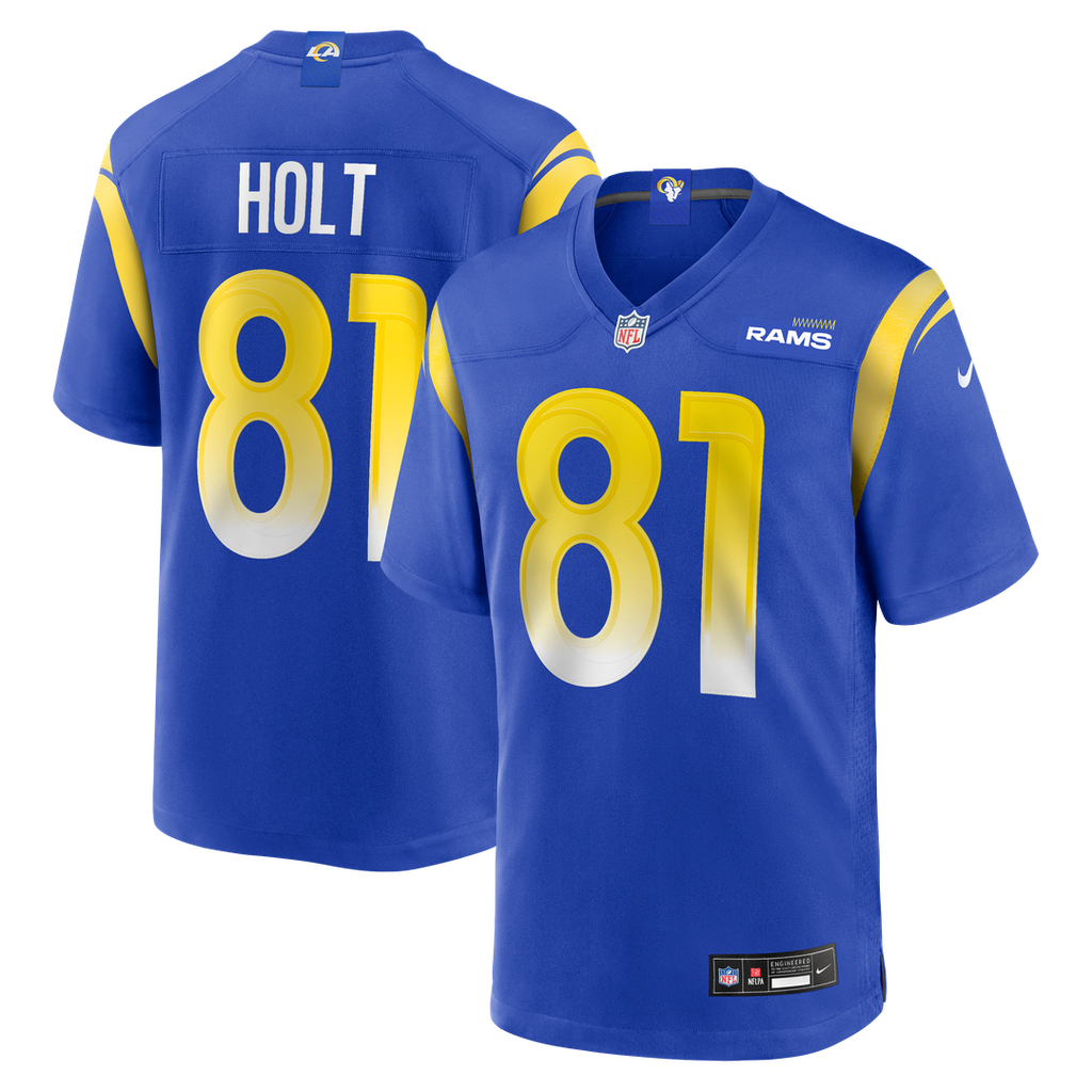 Los Angeles Rams Torry Holt Nike Royal Game Retired Player Jersey product image 1, provided for visual reference and product