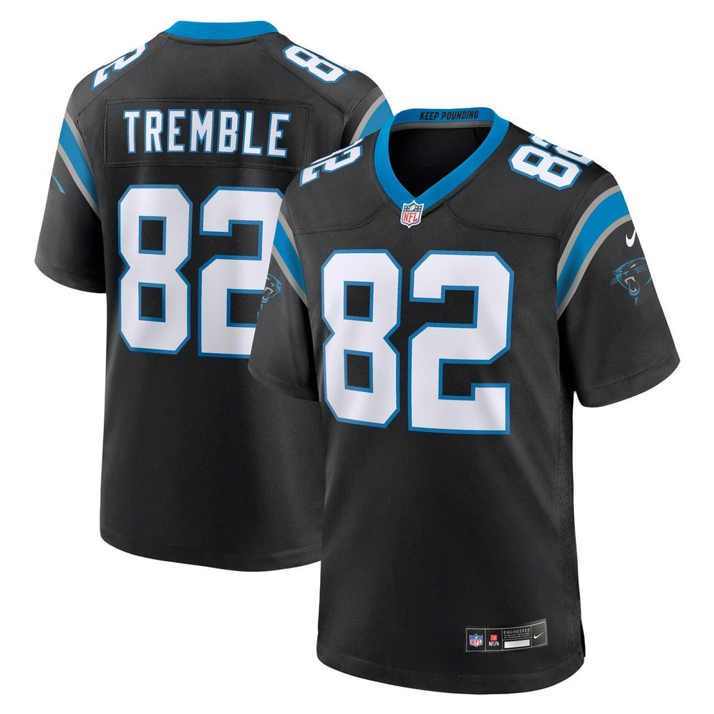 Carolina Panthers Tommy Tremble Nike Black Team Game Jersey product image 1, provided for visual reference and product