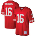 San Francisco 49ers Joe Montana Mitchell & Ness Scarlet Big & Tall 1990 Retired Player Replica Jersey product image 1,