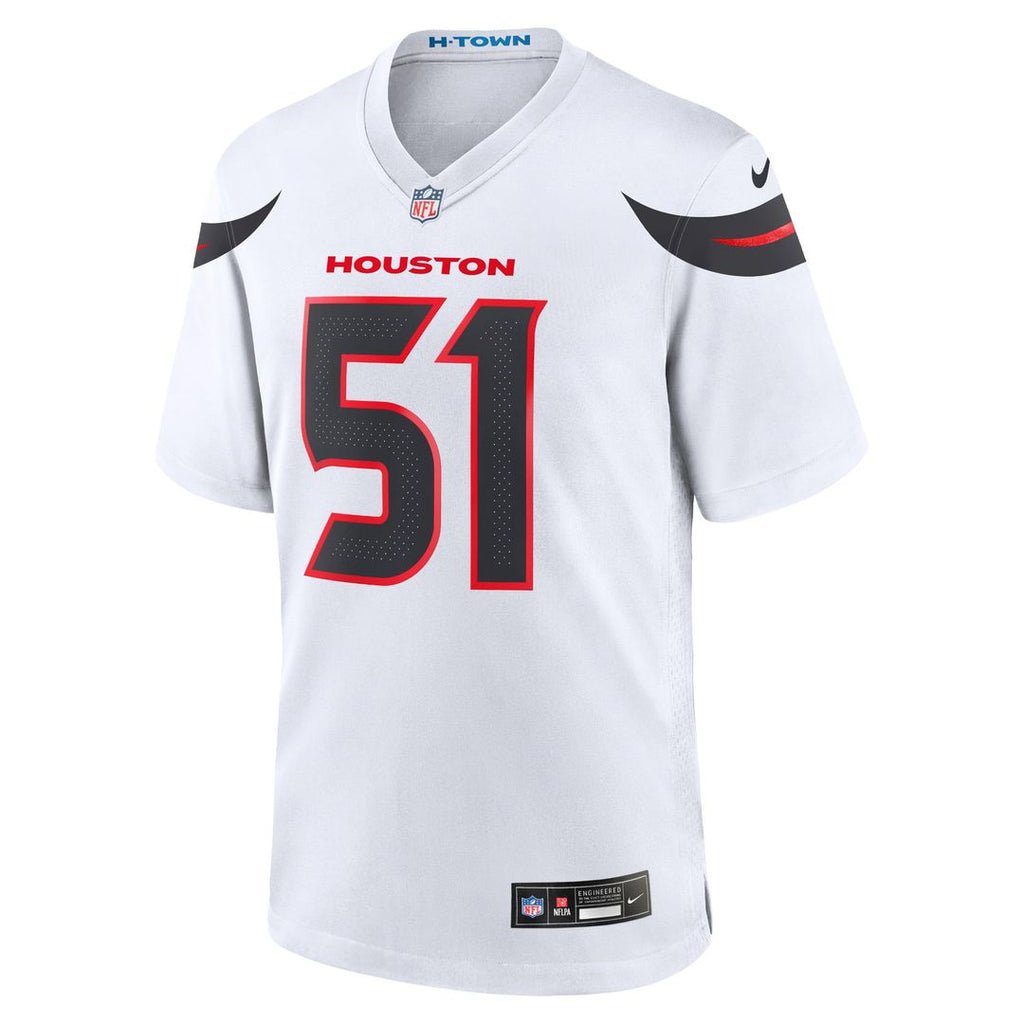 Houston Texans Will Anderson Jr. Nike White Game Jersey product image 2, provided for visual reference and product detail