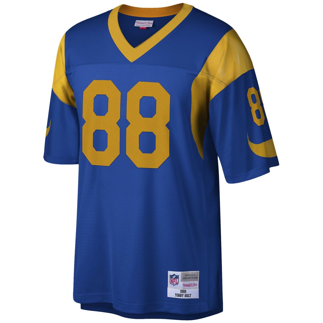 Los Angeles Rams Torry Holt Mitchell & Ness Royal Legacy Replica Jersey product image 2, provided for visual reference and