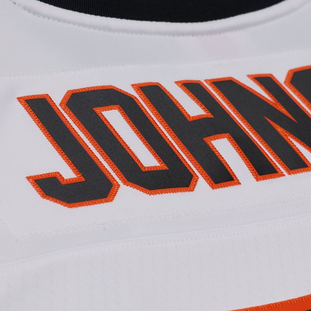 Cincinnati Bengals Chad Johnson Mitchell & Ness White 2001 Legacy Replica Player Jersey product image 5, provided for visual