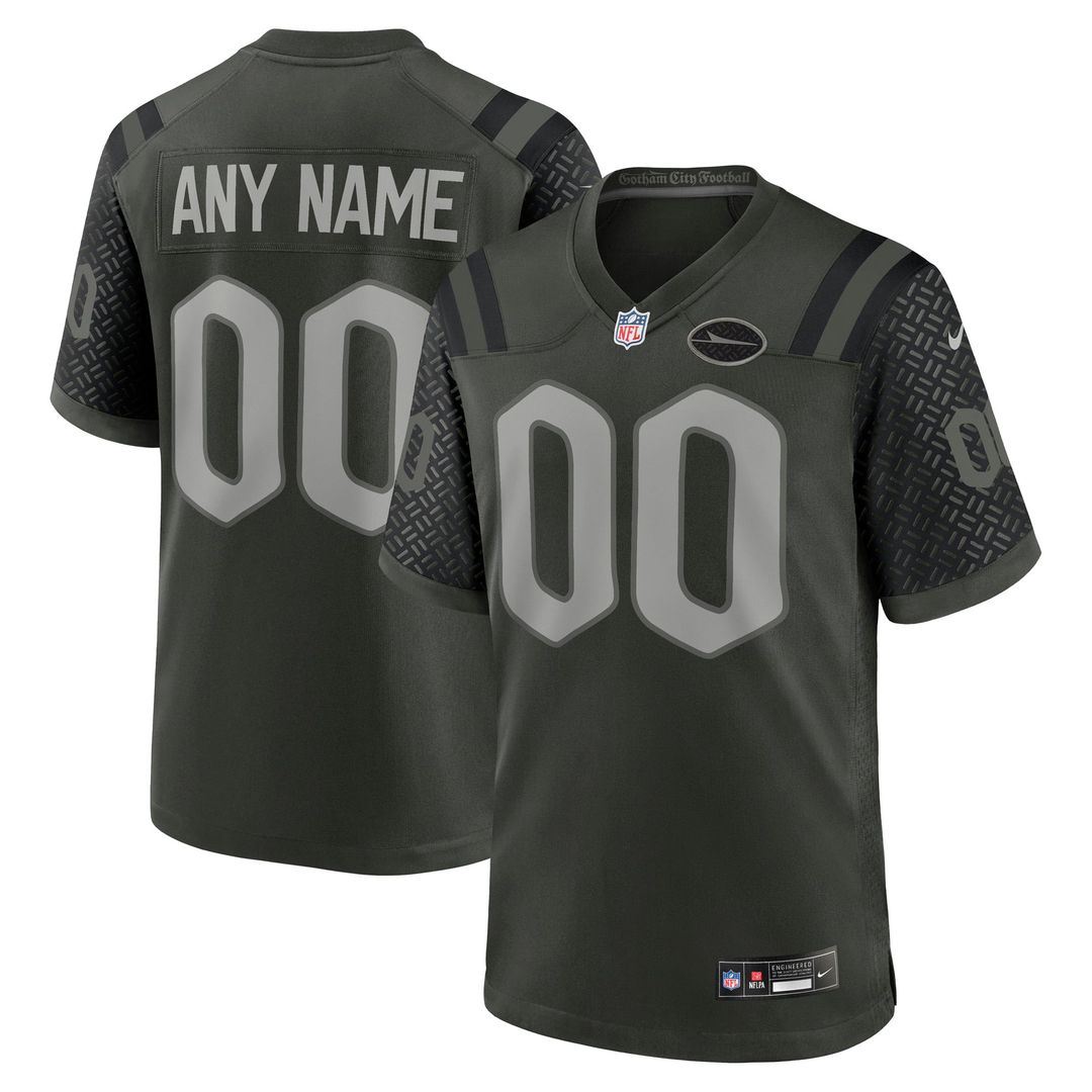New York Jets Nike Green Rivalries Collection Custom Game Jersey product image 1, provided for visual reference and product