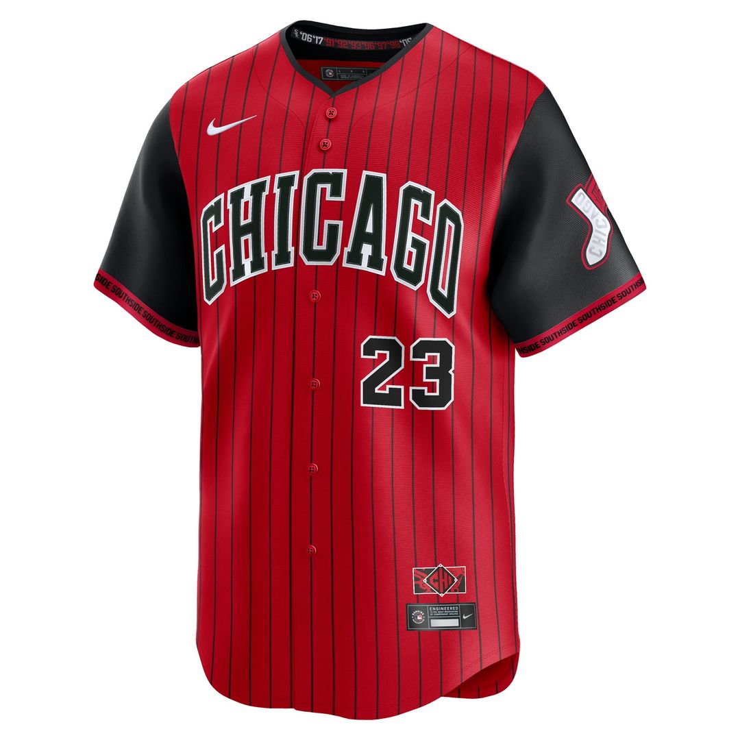 Chicago White Sox Andrew Benintendi Nike Red/Black 2025 City Connect Limited Player Jersey product image 2, provided for