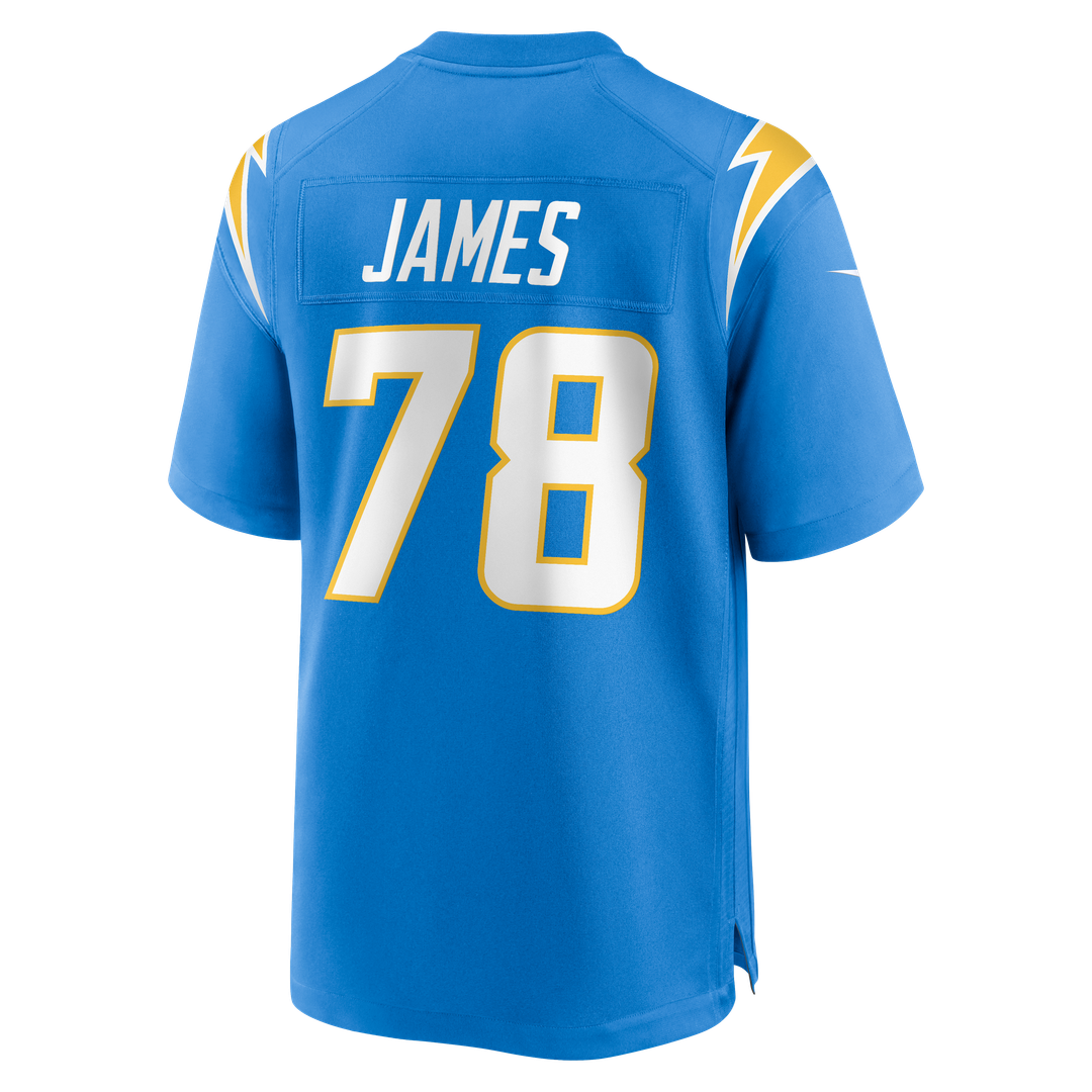 Los Angeles Chargers Andre James Nike Powder Blue Team Game Jersey product image 3, provided for visual reference and