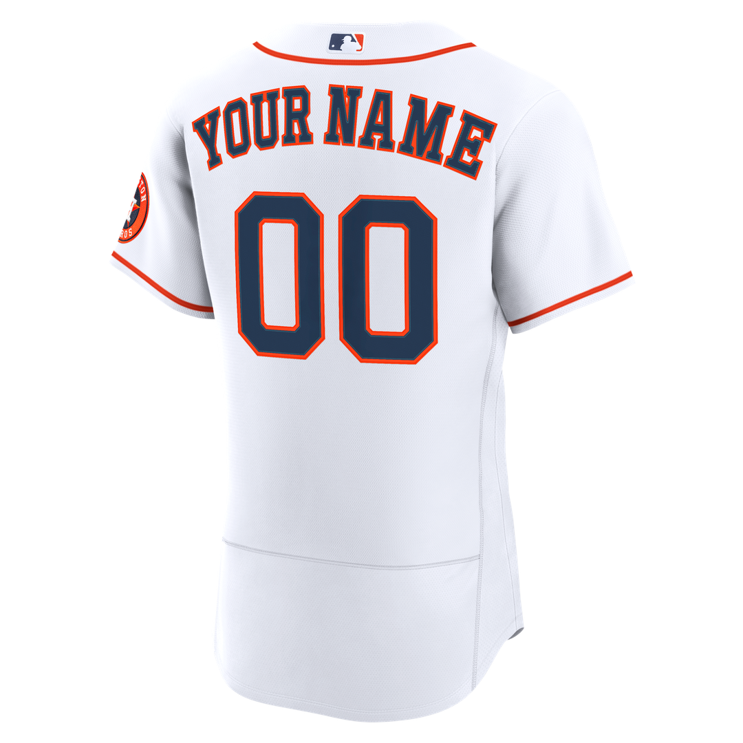 Houston Astros Nike White Home Authentic Custom Jersey product image 3, provided for visual reference and product detail
