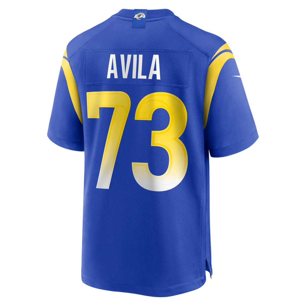 Los Angeles Rams Steve Avila Nike Royal Home Game Jersey product image 3, provided for visual reference and product detail