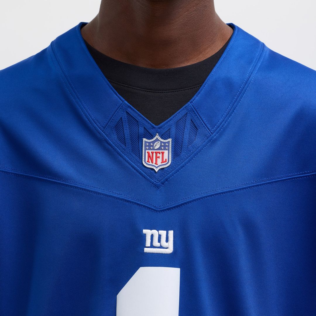 New York Giants Malik Nabers Nike Royal Vapor F.U.S.E. Limited Jersey product image 7, provided for visual reference and