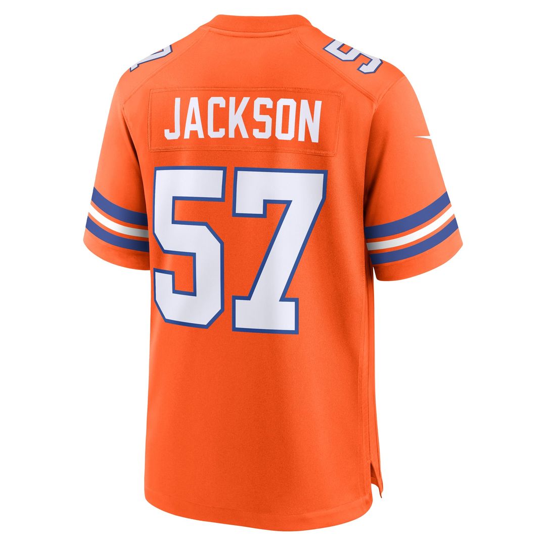 Denver Broncos Tom Jackson Nike Orange Retired Player Alternate Game Jersey product image 3, provided for visual reference
