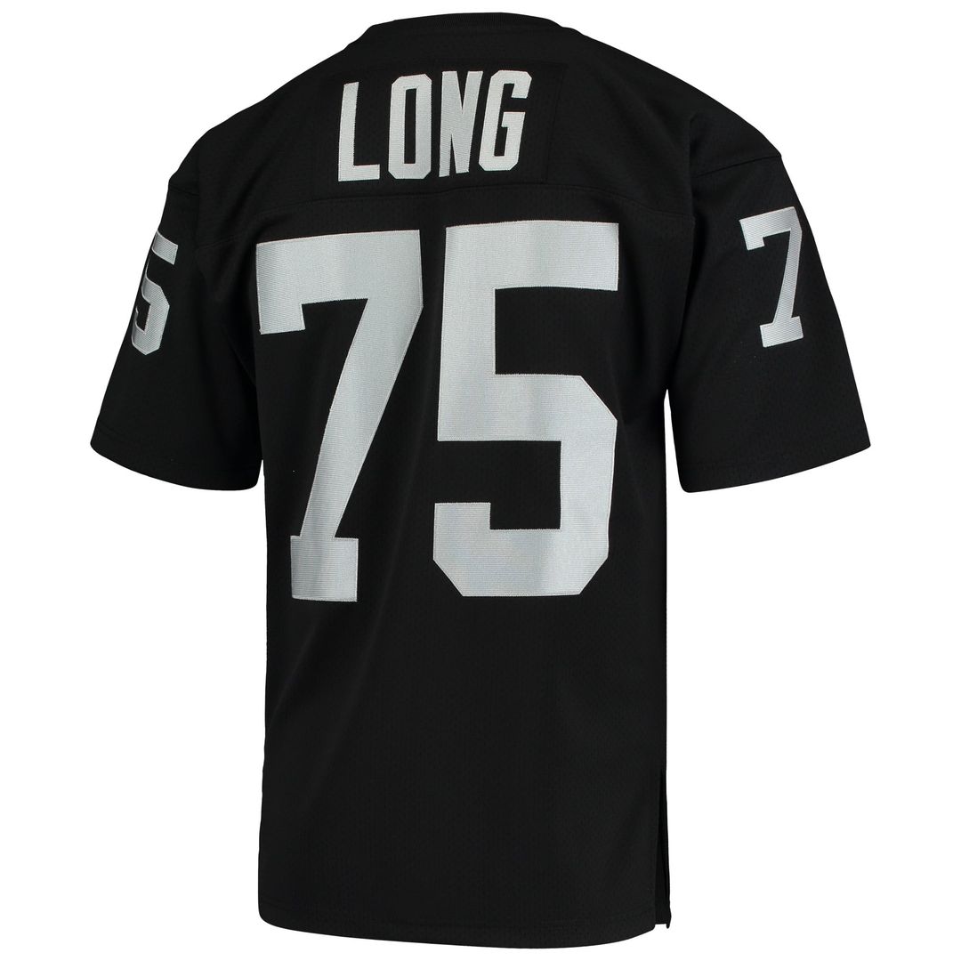 Las Vegas Raiders 1983 Howie Long Mitchell & Ness Black Authentic Throwback Retired Player Jersey product image 3, provided