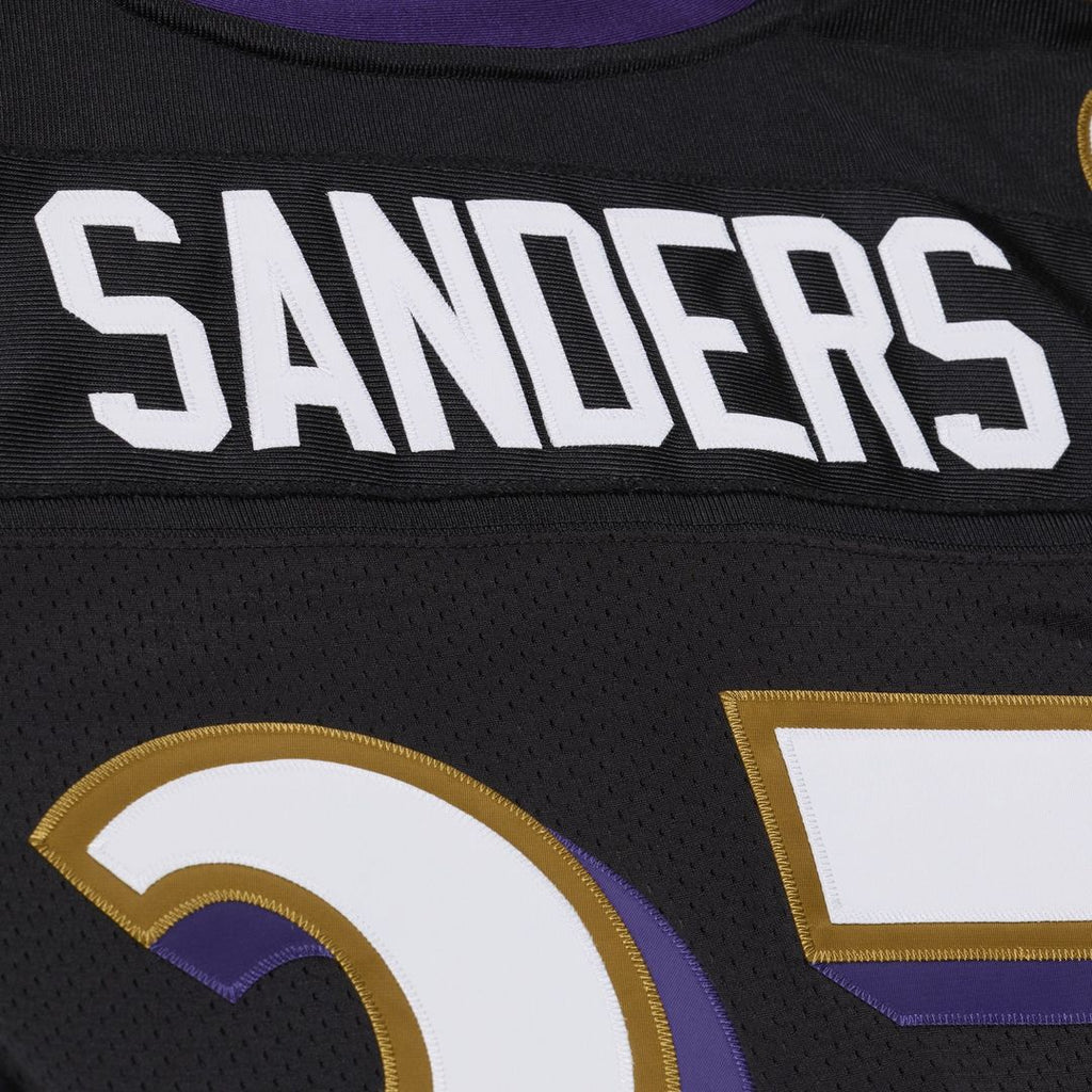 Baltimore Ravens Deion Sanders Mitchell & Ness Black 2005 Authentic Throwback Jersey product image 8, provided for visual