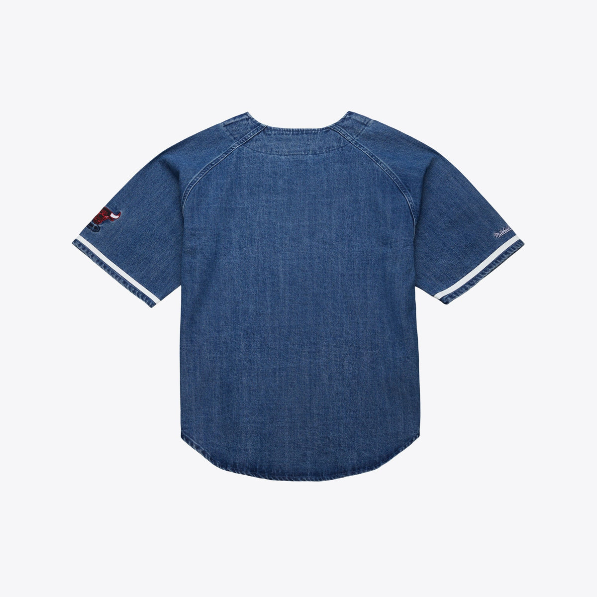 Chicago Bulls Mitchell & Ness Summer Breeze Baseball Jersey - Blue product image 3, provided for visual reference and