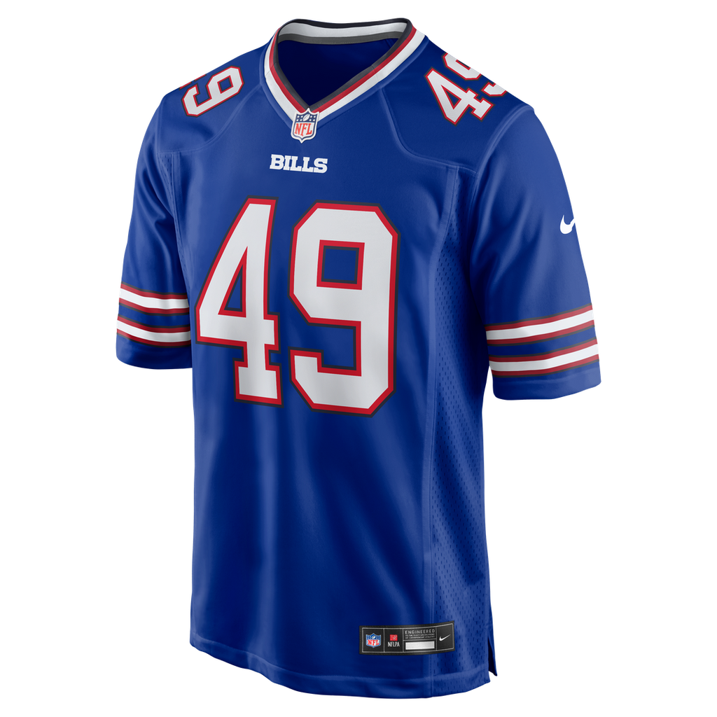 Buffalo Bills DaShaun White Nike Royal Team Game Jersey product image 2, provided for visual reference and product detail