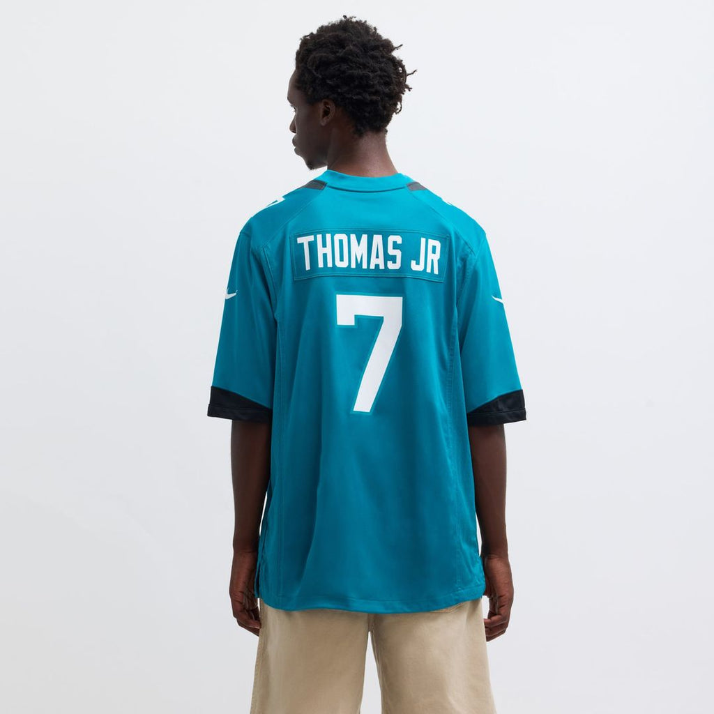 Jacksonville Jaguars Brian Thomas Jr Nike Teal Player Game Jersey product image 5, provided for visual reference and product