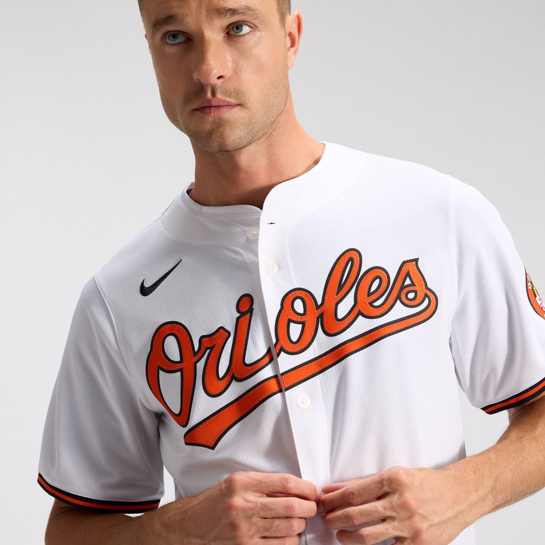 Baltimore Orioles Nike White Home Limited Jersey product image 9, provided for visual reference and product detail review