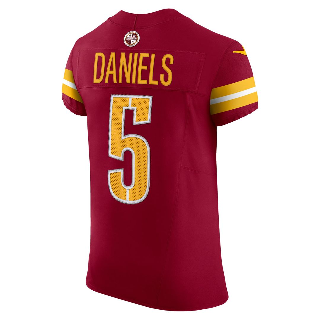 Washington Commanders Jayden Daniels Nike Black Alternate Vapor F.U.S.E. Elite Jersey product image 9, provided for visual