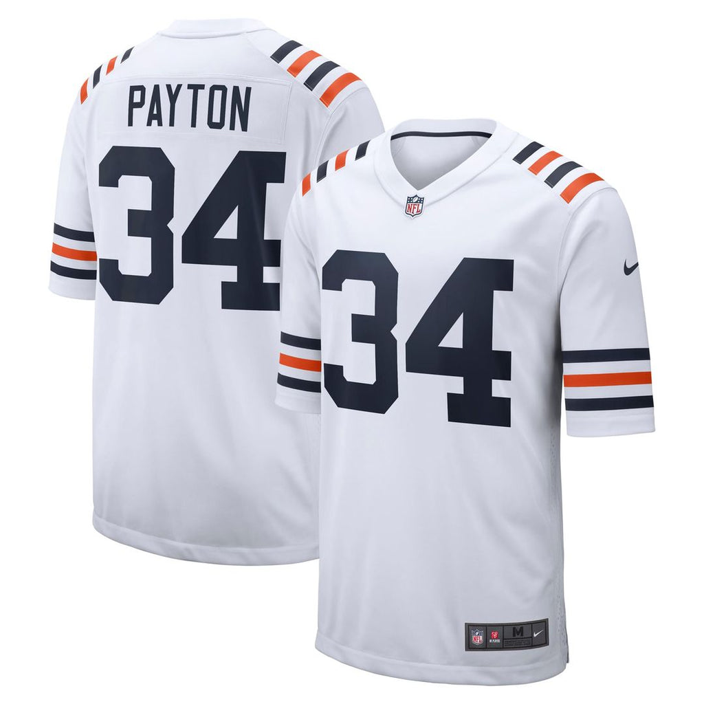 Chicago Bears Walter Payton Nike White Retired Player Alternate Game Jersey product image 1, provided for visual reference