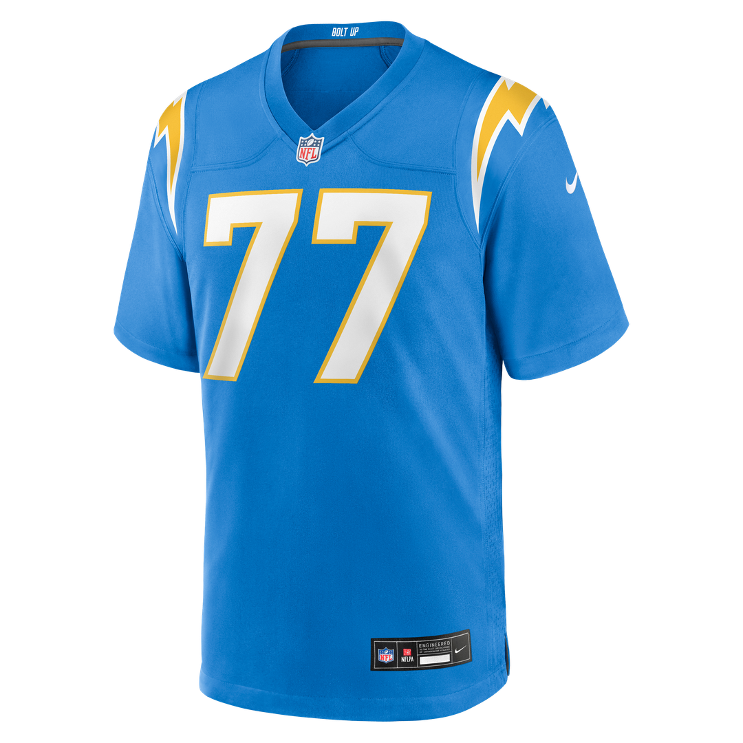 Los Angeles Chargers Travis Burke Nike Powder Blue Team Game Jersey product image 4, provided for visual reference and