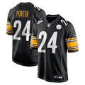 Pittsburgh Steelers Joey Porter Jr. Nike Black Game Jersey product image 1, provided for visual reference and product detail