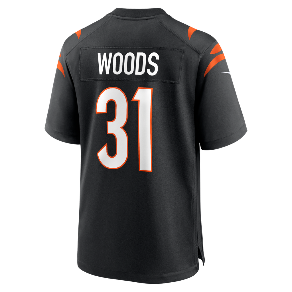 Cincinnati Bengals Ickey Woods Nike Black Retired Player Game Jersey product image 3, provided for visual reference and