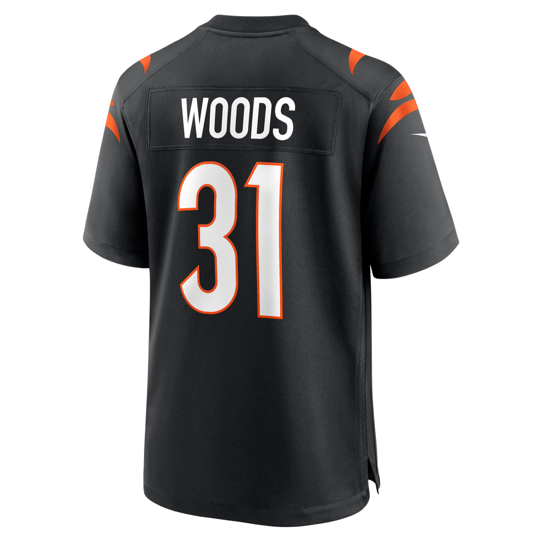 Cincinnati Bengals Ickey Woods Nike Black Retired Player Game Jersey product image 3, provided for visual reference and