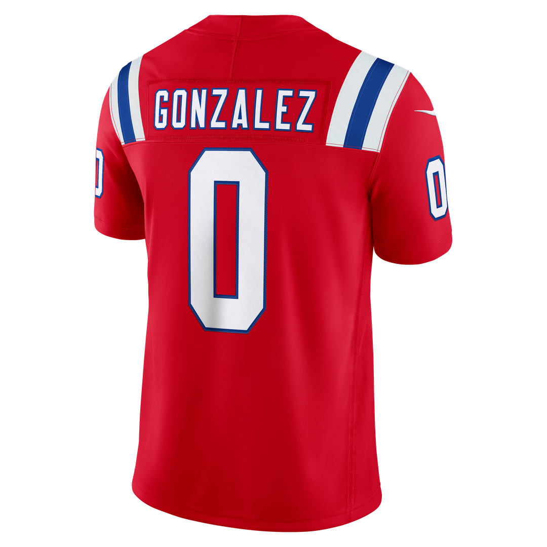 New England Patriots Christian Gonzalez Nike Navy Team Vapor F.U.S.E. Stitched Limited Jersey product image 9, provided for