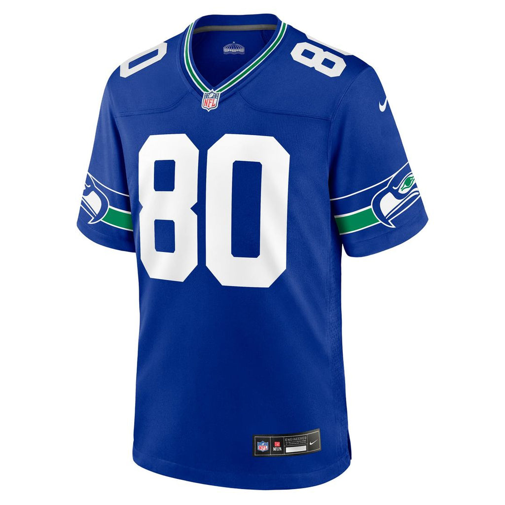 Seattle Seahawks Steve Largent Nike Royal Throwback Retired Player Game Jersey product image 2, provided for visual