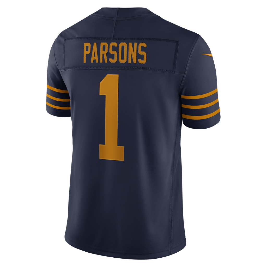 Green Bay Packers Micah Parsons Nike Navy Alternate Vapor F.U.S.E. Stitched Limited Jersey product image 3, provided for
