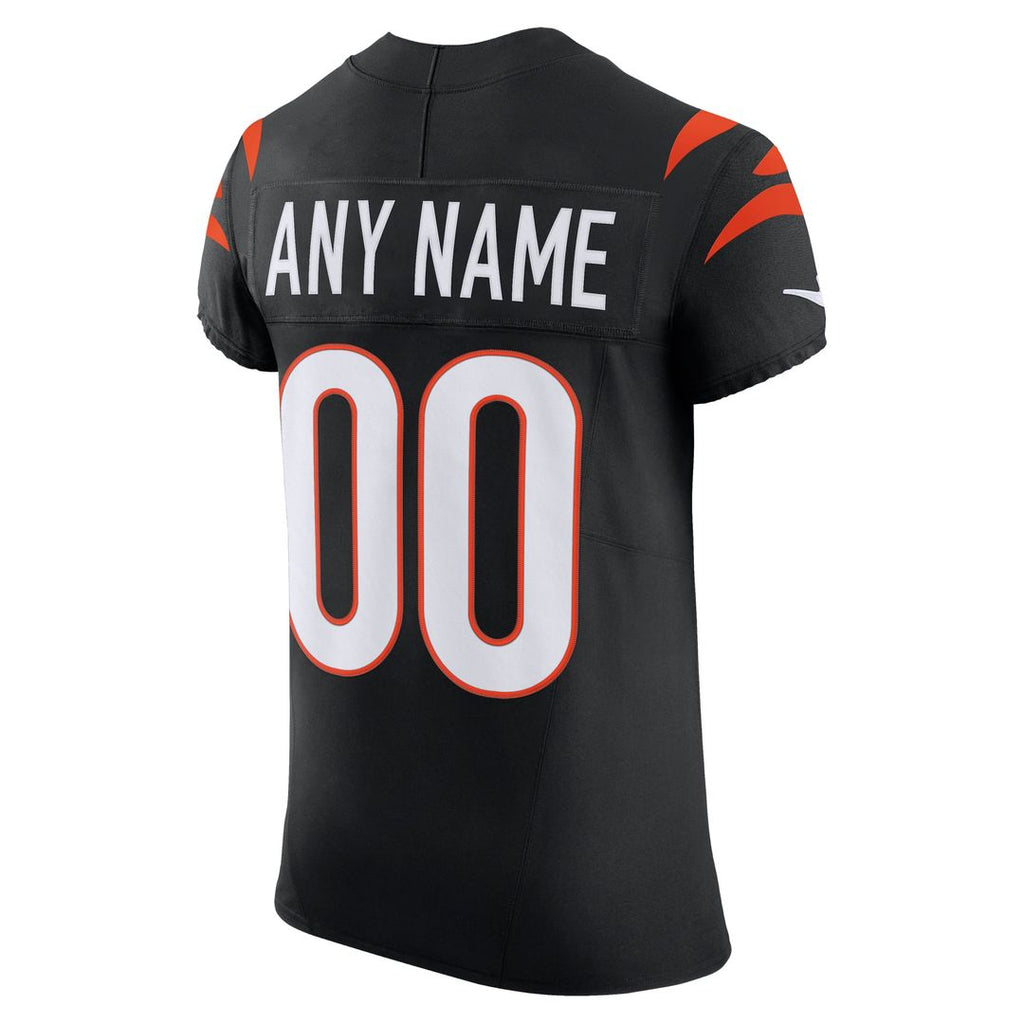 Cincinnati Bengals Nike Black Team Vapor F.U.S.E. Elite Custom Jersey product image 3, provided for visual reference and