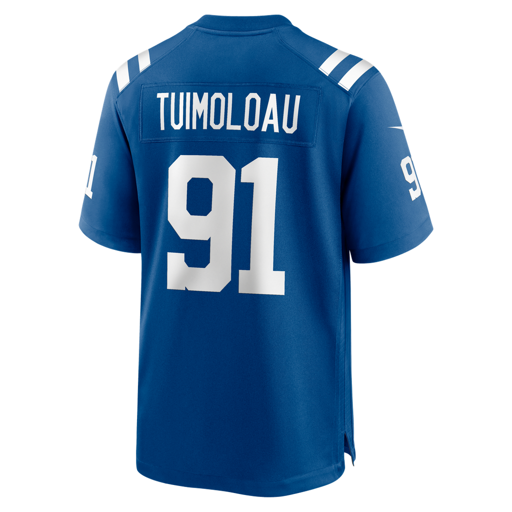 Indianapolis Colts JT Tuimoloau Nike Royal Team Game Jersey product image 3, provided for visual reference and product