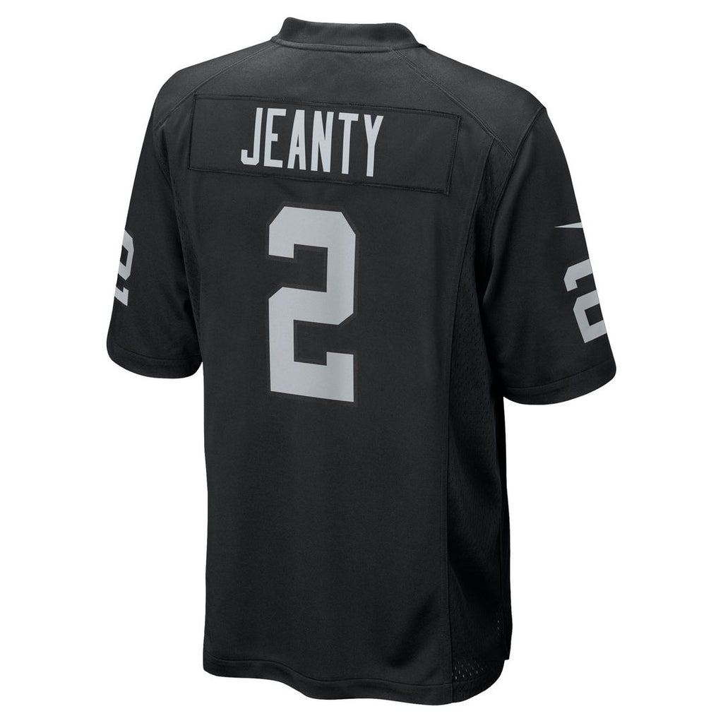 Las Vegas Raiders Ashton Jeanty Nike Black Team Game Jersey product image 8, provided for visual reference and product